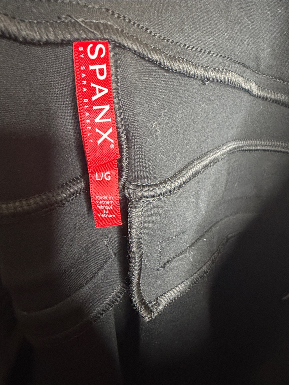 SPANX | Women’s Black Supersmooth Perfect Fit Ponte Dress Pants Size Large - Picture 6 of 7